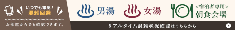 リアルタイム混雑状況確認